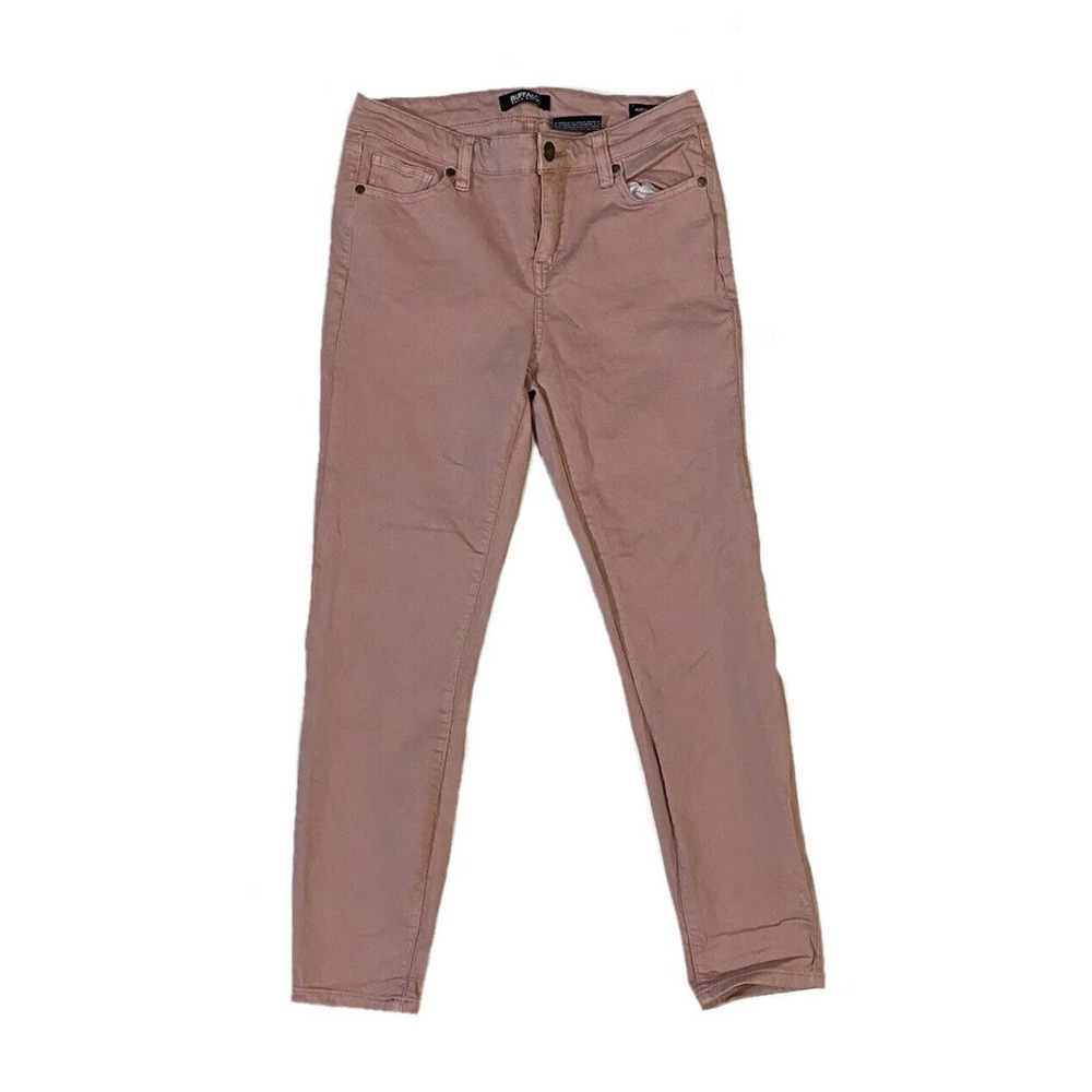 BUFFALO David Bitton "Aubrey" Mid-Rise Straight Leg Capri Pink Jeans - Size 6/28